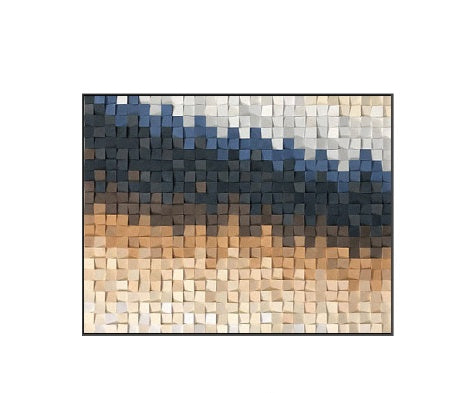 Wood Three-dimensional Handmade Mosaic Art - Sustainable Living