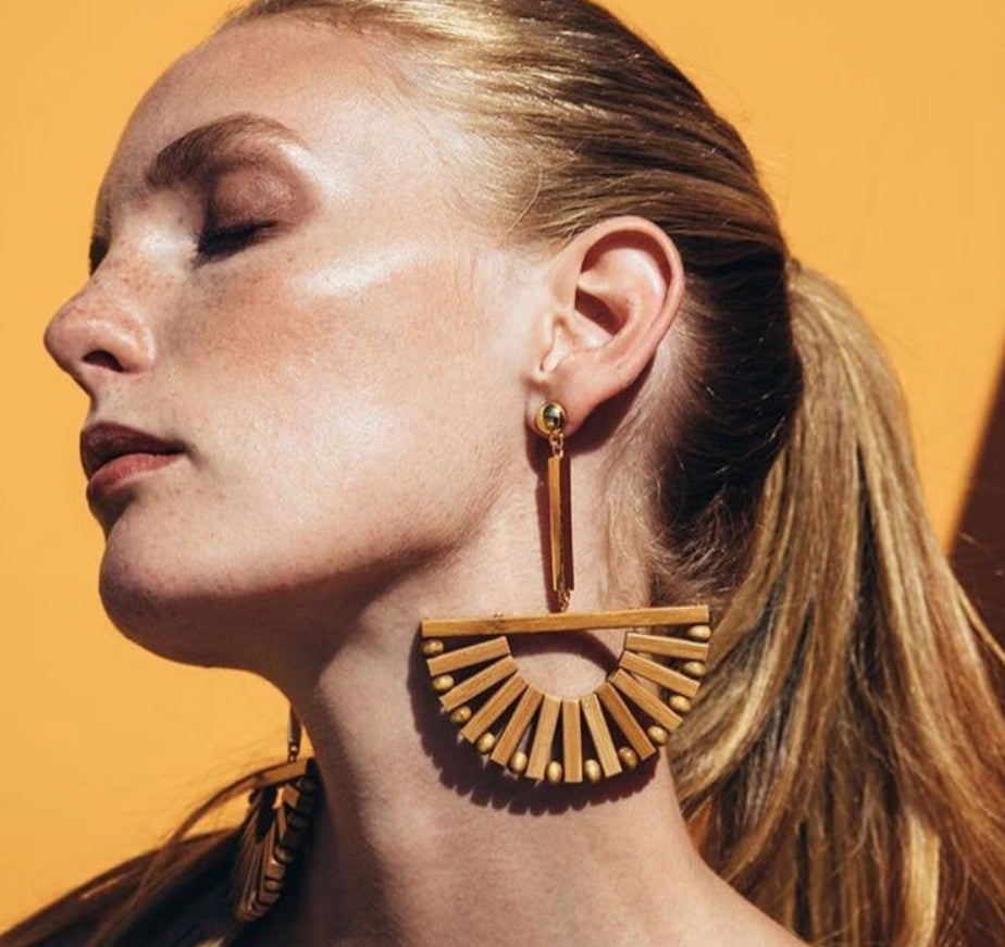 Bamboo hollow earrings - Sustainable Living