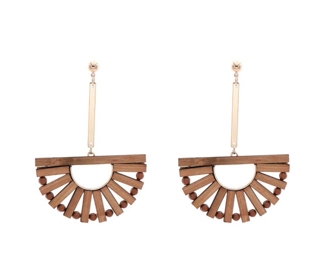 Bamboo hollow earrings - Sustainable Living