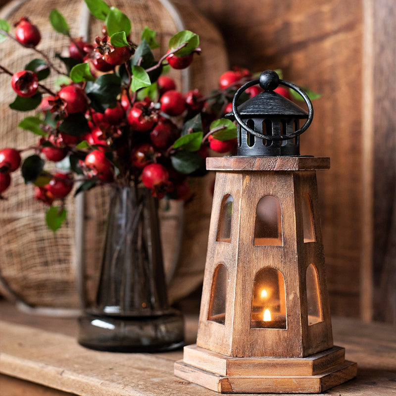 Wooden lighthouse candle holder - Sustainable Living