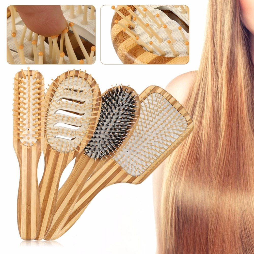 Natural bamboo scalp massage comb - Sustainable Living