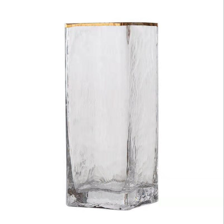 Transparent Gold-painted Glass Vases - Sustainable Living