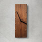 Vintage Solid Wood Art Deco Rectangular Wall Clock - Sustainable Living