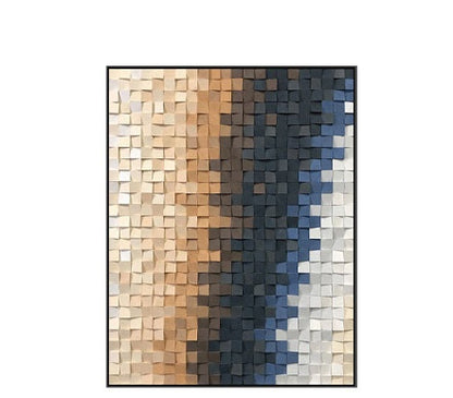 Wood Three-dimensional Handmade Mosaic Art - Sustainable Living